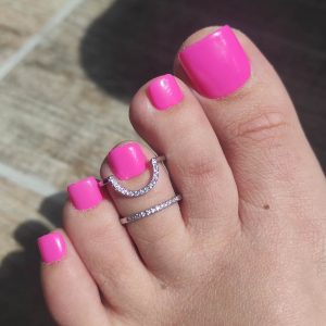 COFFRET ROSE FUSHIA PIEDS- sur commande