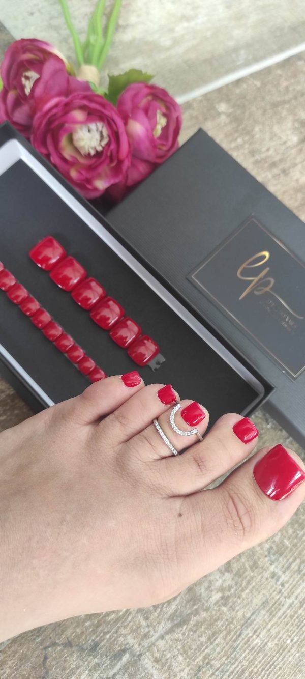 COFFRET ROUGE PIEDS- sur commande – Image 3