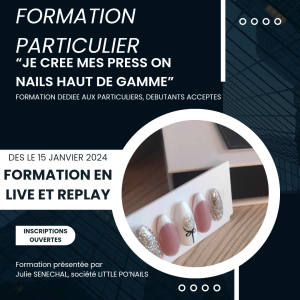 LITTLE FORMATION PARTICULIERS : JE CREE MES PRESS ON NAILS HAUT DE GAMME