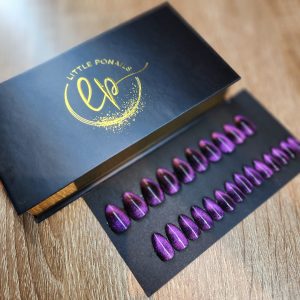 COFFRET VIOLET CAT'S EYES ROND XS