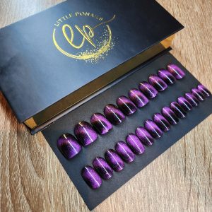 COFFRET VIOLET CAT'S EYES OVAL S