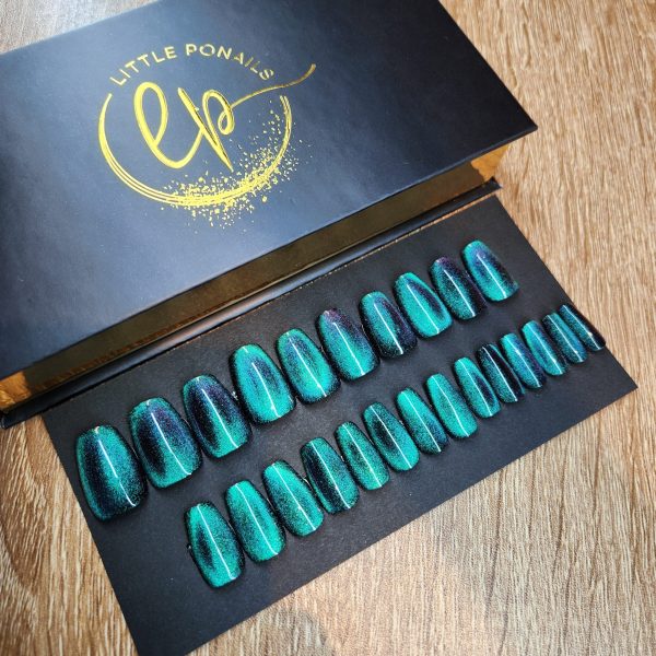COFFRET GREEN CAT'S EYES COFFIN S
