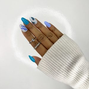 COFFRET BLUE FOLIAGE ROND S