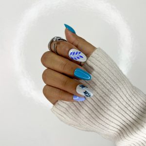 COFFRET BLUE FOLIAGE ROND S