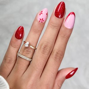 COFFRET CANDY RED FOLIAGE ROND XS